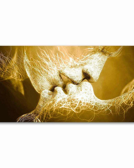 Elegant Monochrome Romance Canvas Artwork - Stylish Modern Wall Accent