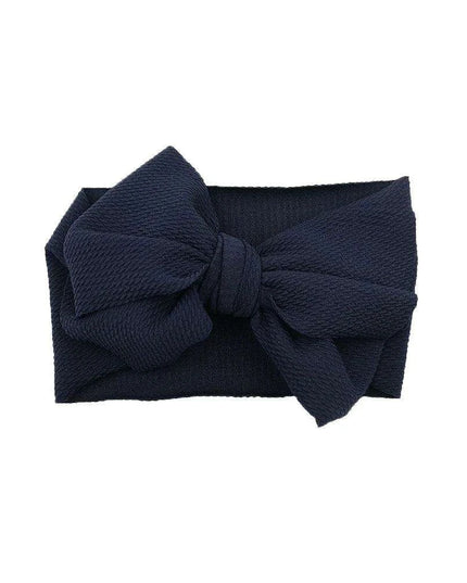Chic Oversized Bow Turban Headband for Fashion-Forward Baby Girls
