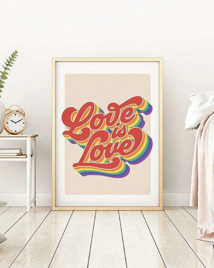 Colorful Pride Canvas Art - Celebrate Love and Diversity in Your Home Decor