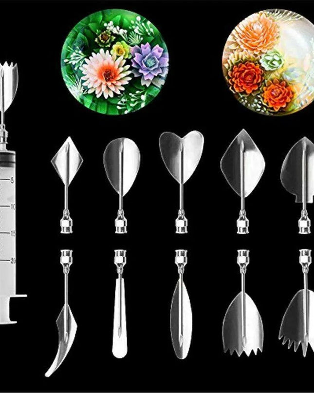 Premium 3D Gelatin Cake Decorating Needle Set - Precision Stainless Steel Tools