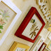 Elegant 13-Piece White Wood Carved Photo Frame Collection with Shelf Accents
