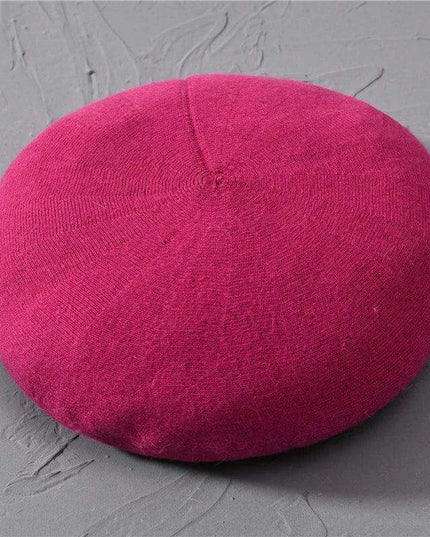 Elegant Cashmere Blend Beret - Trendy Winter Hat for Fashion-Forward Women