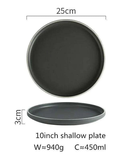 Elegant Customizable Gray Matte Ceramic Dining Collection for Memorable Gatherings