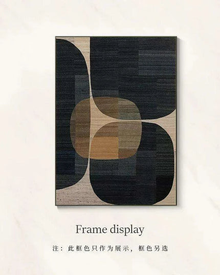 Sophisticated Brown Geometric Canvas Artwork - Contemporary Abstract Decor for Home and Office