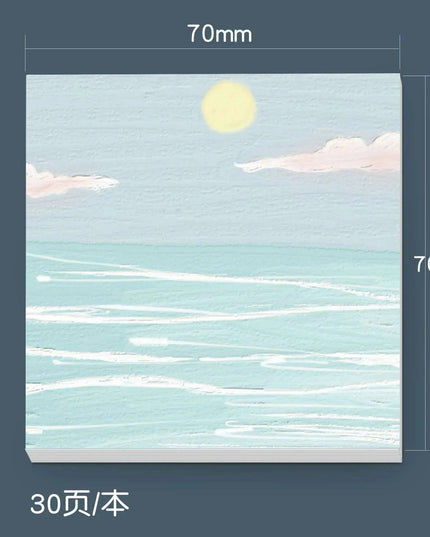 Serene Landscapes Sticky Note Pads for Effortless Organization