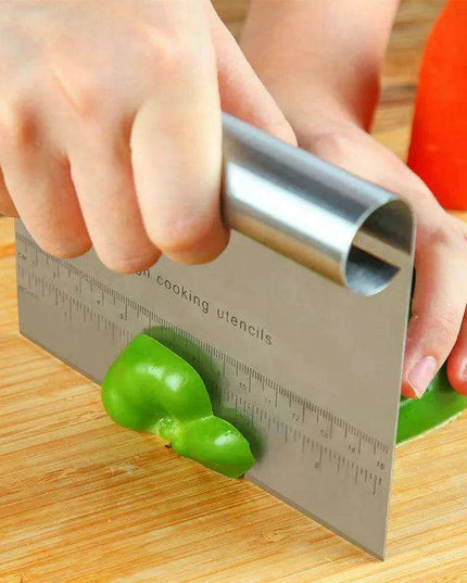 Stainless Steel Dough Scraper & Pastry Tool Set with Integrated Measuring Scale for Precision Baking
