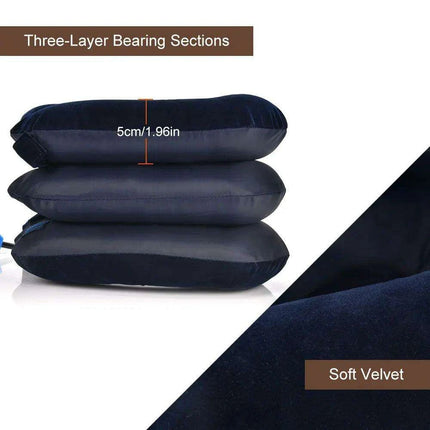 Neck Pain Relief Traction System with Four-Layer Posture Support