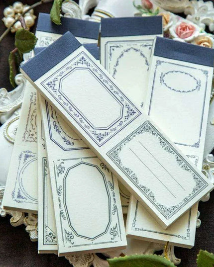 Byzantine Blossom: 50-Piece Floral Memo Pad Set for Sophisticated Note-Taking
