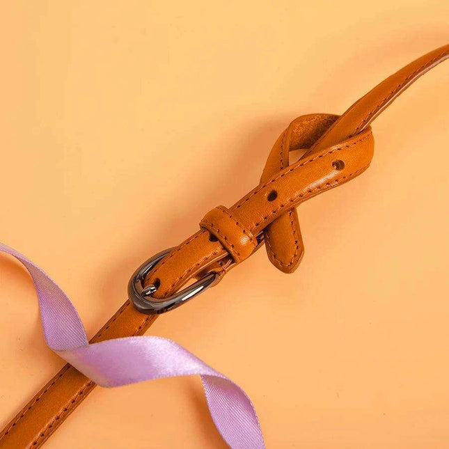 Chic Customizable Cowhide Women's Belt - Premium Quality and Style in 3 Gorgeous Colors