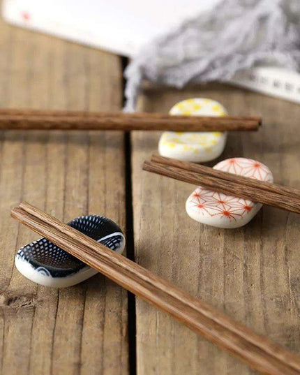 Elegant Square Ceramic Chopstick Holder - 1pc for Stylish Dining Experience