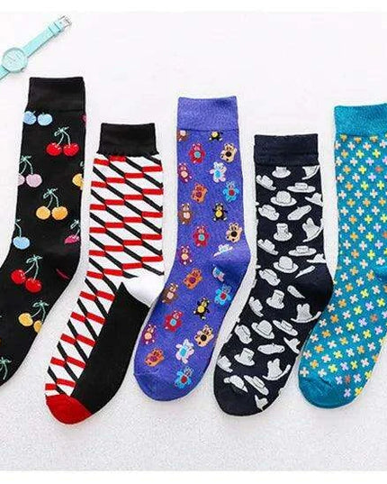 Colorful Tongue Graphic Skateboard Socks for Women - Stylish Fun Addition