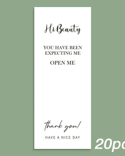 Charming "Nice To Meet You Too" Adhesive Thank You Seals - Pack of 20-50