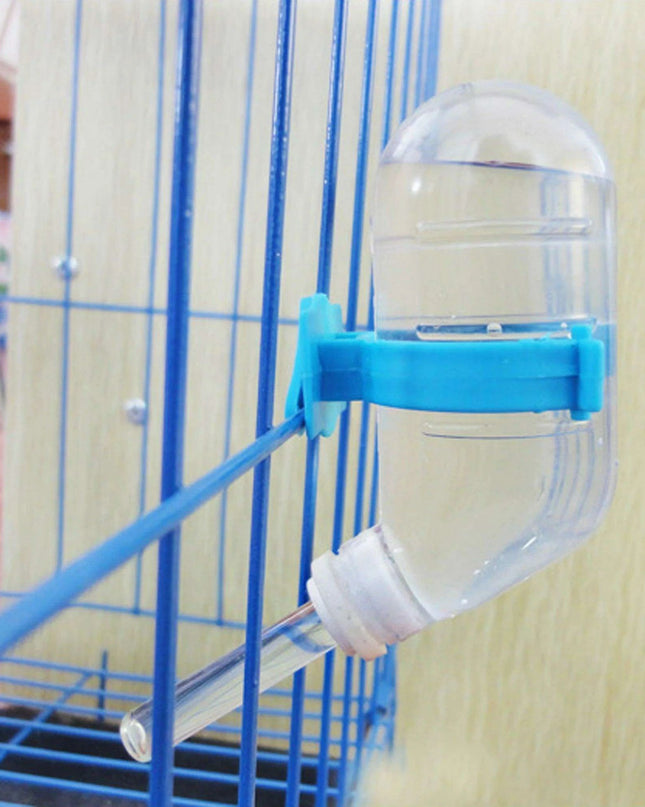 Colorful Hanging Water Dispenser for Small Pets - Leak-Proof Cage Accessory
