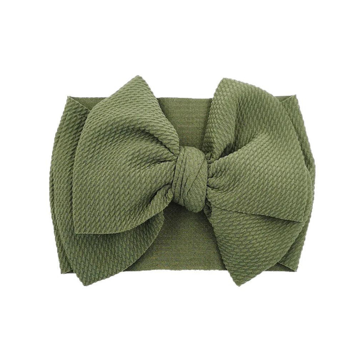 Chic Oversized Bow Turban Headband for Fashion-Forward Baby Girls