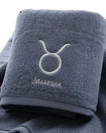 Celestial Zodiac Luxury Quick-Dry Cotton Towel Collection