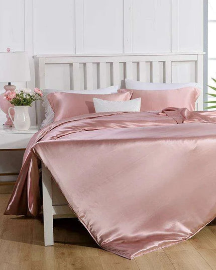 Premium 30MM Pure Mulberry Silk Duvet Cover - Custom Seamless Bedding Available in Multiple Sizes