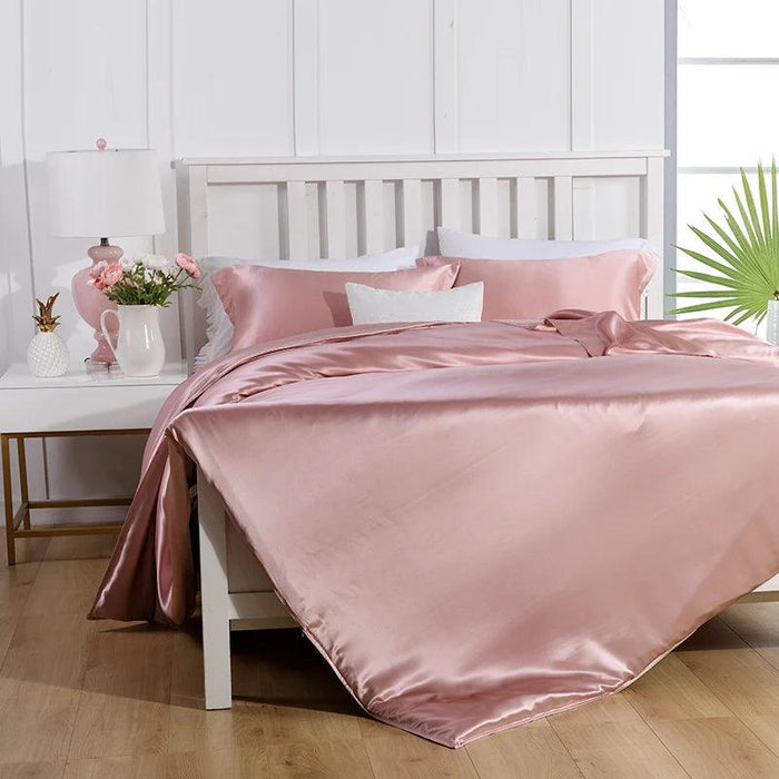 Premium 30MM Pure Mulberry Silk Duvet Cover - Custom Seamless Bedding Available in Multiple Sizes