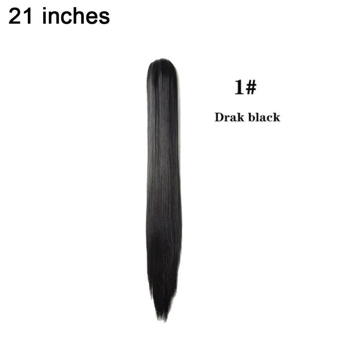 Effortless Glamour Long Wavy Clip-In Ponytail Extension for Instant Transformation