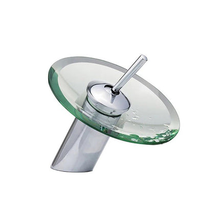 Colorful Glass Waterfall Faucet – Chrome Single Lever Mixer Ta