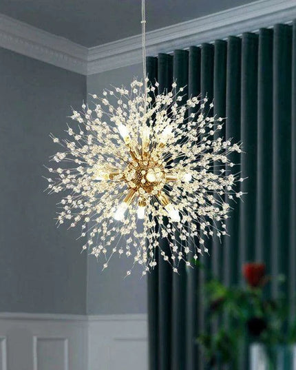 Elegant Modern LED Crystal Dandelion Chandelier - Stylish Lighting Solution for Home