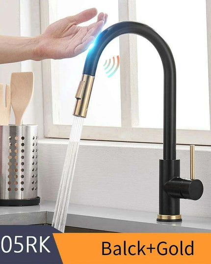 Smart Touch Sensor-Enabled Rotating Kitchen Faucet with Innovative Design