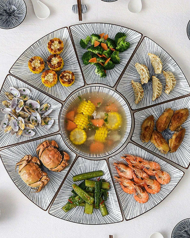 Sophisticated 9-Piece Porcelain Dining Set with 8 Versatile Soup Bowls (CZY-BS1030)