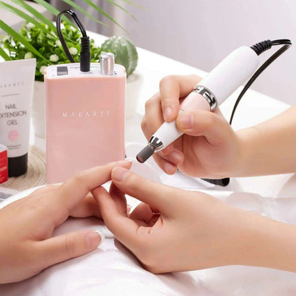 Rechargeable High-Speed Nail Drill Kit with 6 Versatile Grinding Attachments