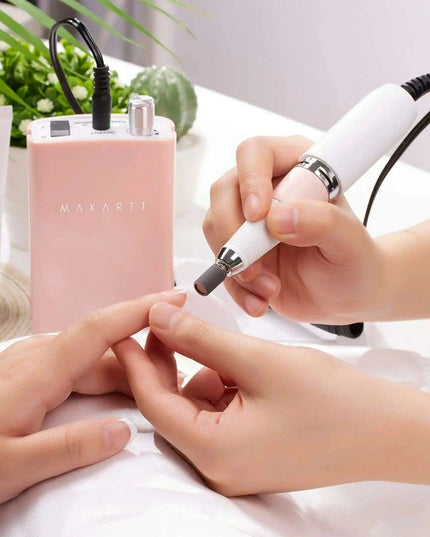 Rechargeable High-Speed Nail Drill Kit with 6 Versatile Grinding Attachments