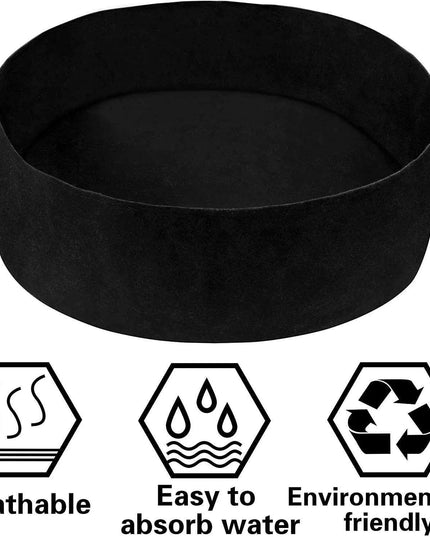 15 Gallon Multi-Purpose Black Fabric Garden Planter Bag for Herbs, Flowers, and Vegetables