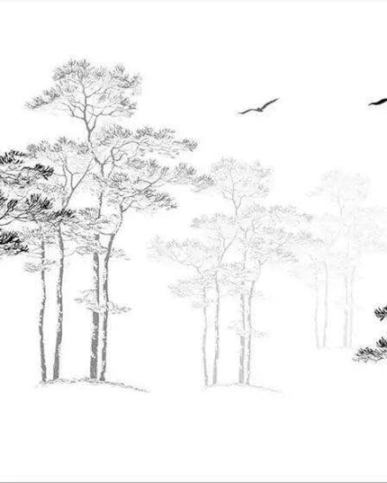 Tranquil Tropical Oasis 3D Wall Mural - Custom Sizes Available