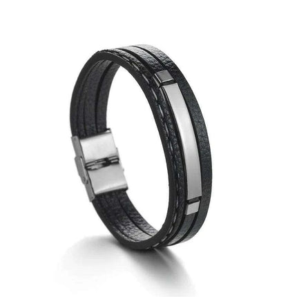 Customizable Leather Date Bracelets with Engraved Personalization