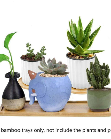 Bamboo Elegance: Rustic Multi-Functional Tray for Home Decor