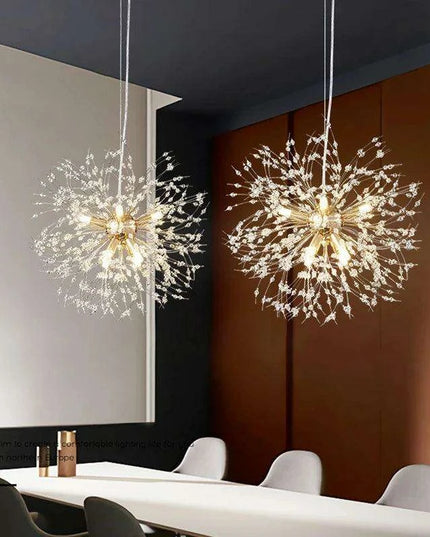 Elegant Modern LED Crystal Dandelion Chandelier - Stylish Lighting Solution for Home