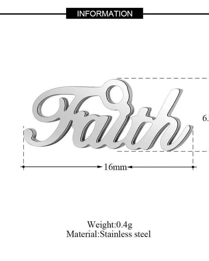 Inspirational 10-Pack Stainless Steel Charms for Creative Jewelry Making