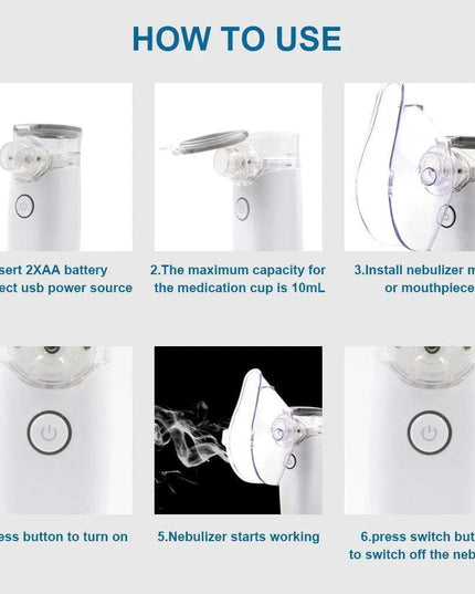 VET Ultra-Quiet Portable Veterinary Nebulizer NE-M01