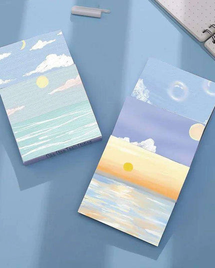 Serene Landscapes Sticky Note Pads for Effortless Organization