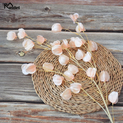 Meldel Silk Gooseberry Flower Arrangement - 3 Forks, Realistic Decor