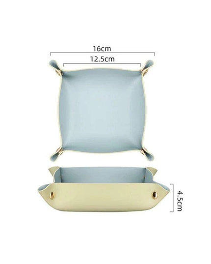 Elegant Leather Catchall Tray for Jewelry and Daily Essentials - Chic Storage Solution