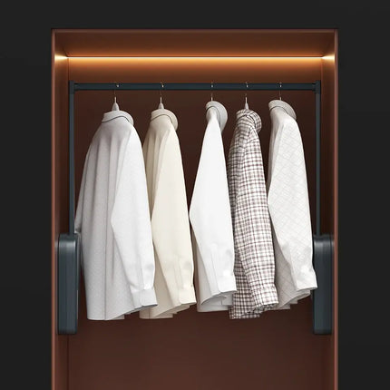 Electric Pull-Down Wardrobe Lift Rail with Smart Remote & Voice Control | Très Elite