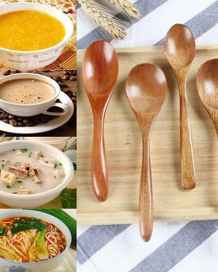 Eco-Friendly Bamboo Spoon for Kids - Perfect Kitchen Utensil for Soups, Rice, and Treats