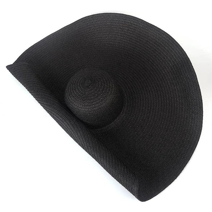 Extra-Wide 25cm Brim Floppy Straw Sun Hat for Women - UV Protection, Travel-Friendly Summer Essential - Wholesale Options Available