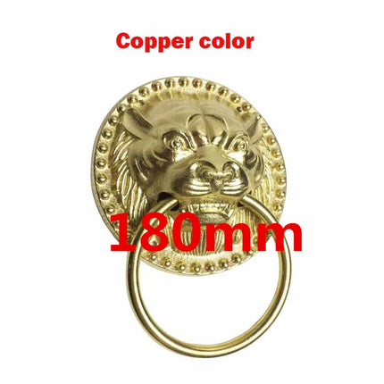 1pcs Old-Style Solid Wood Door Knocker Tiger head Front Door Knock Lio