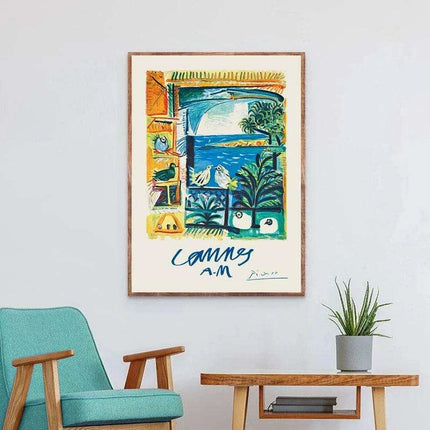 Coastal Tranquility: Nordic Abstract Art & Typography Collection