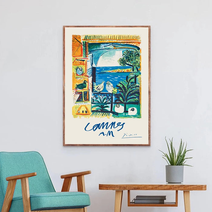 Coastal Tranquility Abstract Art Collection with Typography Prints and Nordic Flair