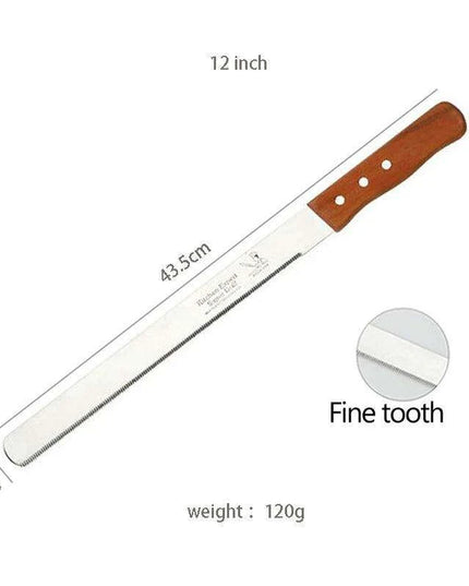 Gourmet Artisan Bread Knife Collection: Elegant Wooden Handle Duo