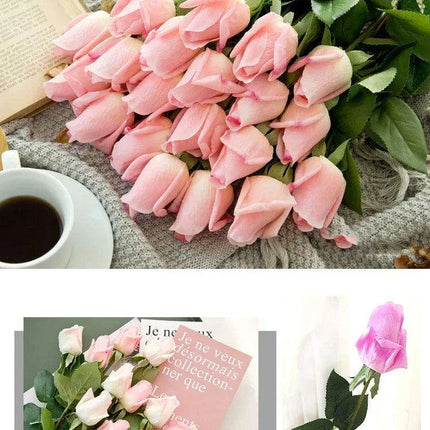Lifelike Artificial Rose Stem Collection for Elegant Home and Wedding Decor