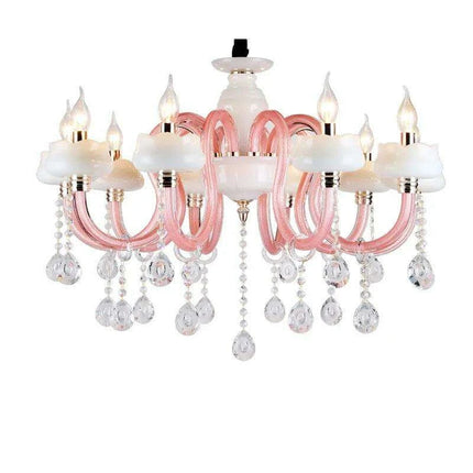 Enchanting Pink Crystal Chandelier for Dreamy Spaces