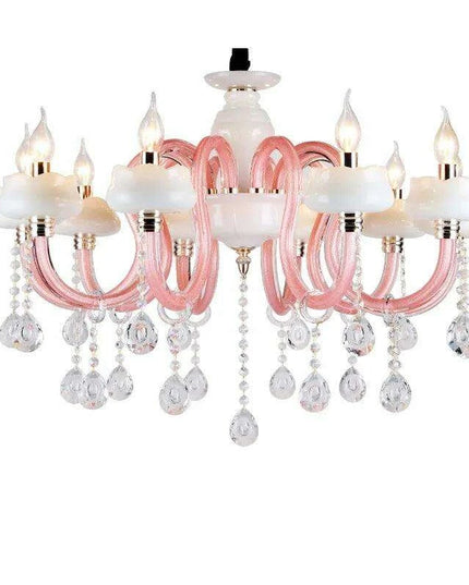 Enchanting Pink Crystal Chandelier for Dreamy Spaces