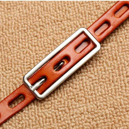 Chic Genuine Leather Knot Belt with Stylish Pin Buckle - Essential Accessory for Women