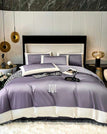 Purple / Twin size 3pcs / Flat Bed Sheet